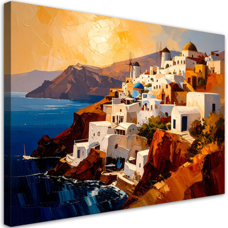 Tableau déco Santorin Grèce Paysage 60x40 (1/4)