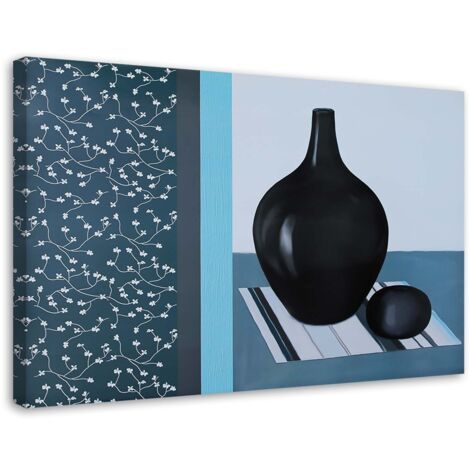 Tableau sur toile Nature morte Cruche Bleu 60x40 (1/5)