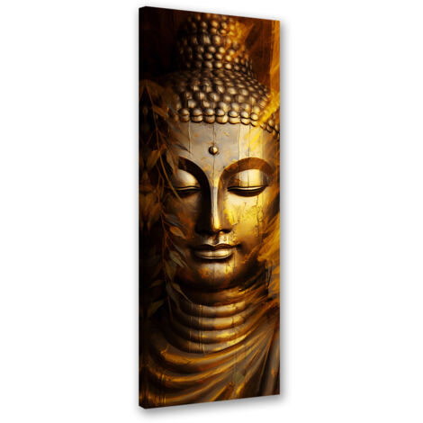 Tableau sur toile Bouddha doré 30x90 (1/5)