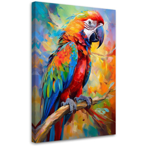 Tableau déco Abstraction animal perroquet 40x60 (1/5)