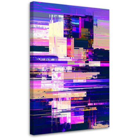Tableau déco Abstraction violette 60x90 (1/4)