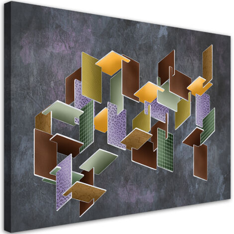 Tableau sur toile Puzzle 3D 90x60 (1/5)