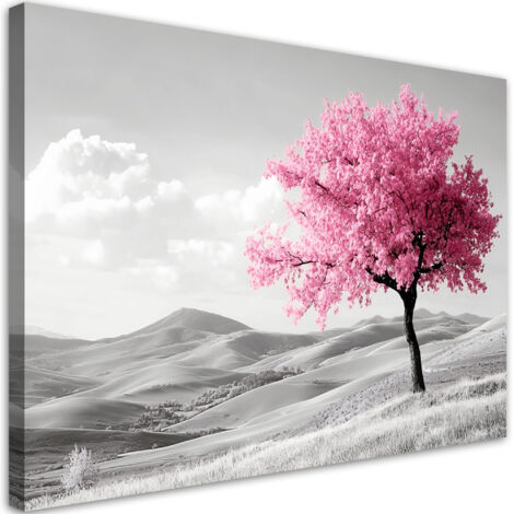 Tableau déco Paysage d'arbre rose 60x40 (1/5)