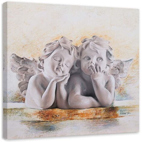 Tableau sur toile Deux anges 30x30 (1/5)