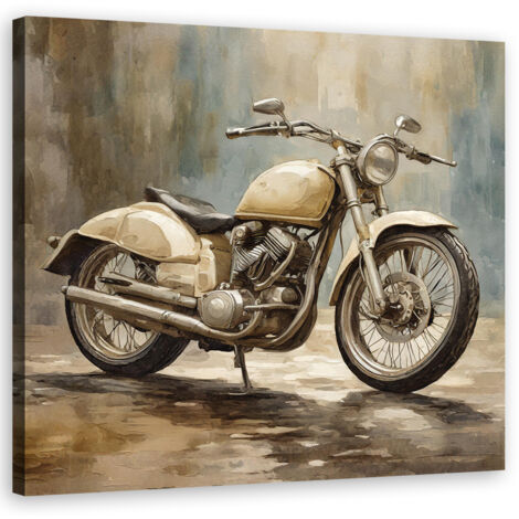 Tableau déco Moto Rétro Vintage 60x60 (1/5)