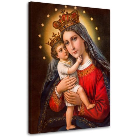 Tableau sur toile RELIGIOUS Vierge à l'Enfant 40x60 (1/5)