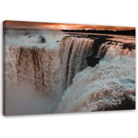 Tableau sur toile Chutes du Niagara au coucher du soleil Nature 60x40 (1/5)
