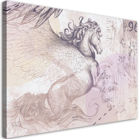 Tableau sur toile Abstraction de Pegasus ailée 90x60 (1/5)