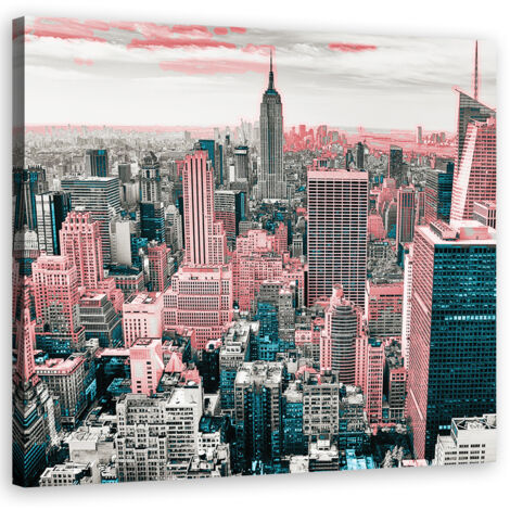 Tableau sur toile Panorama de la ville de New York 30x30 (1/5)