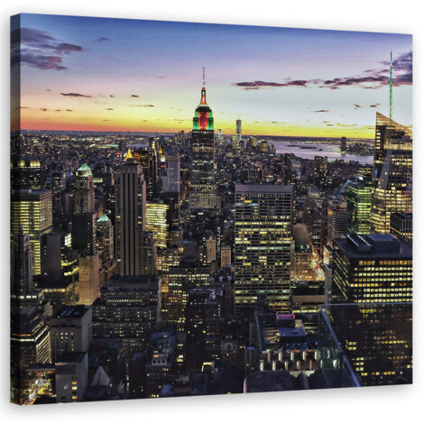 Tableau sur toile Bâtiments de la ville de New York 50x50 (1/5)