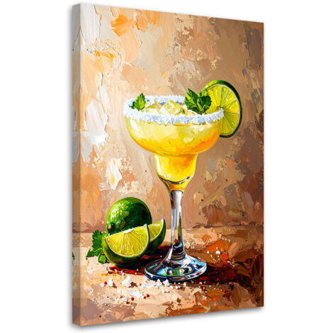 Tableau déco Recette de Margarita Cocktail 70x100 (1/4)