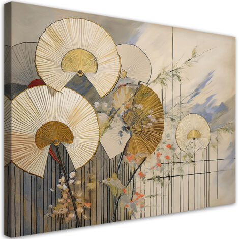 Tableau déco Éventails japonais 100x70 (1/5)