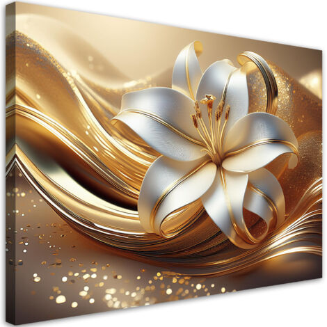 Tableau déco Fleur de lys Glamour 60x40 (1/5)