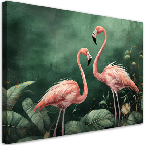 Tableau déco Flamants roses Nature Botanique 60x40 (1/5)