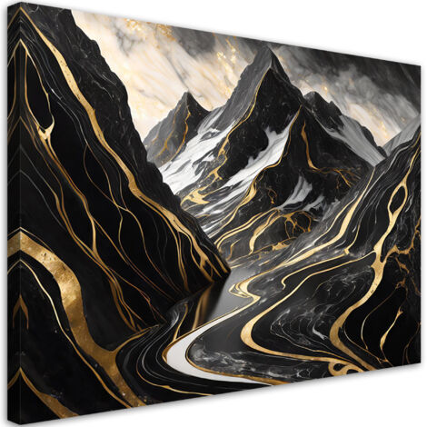 Tableau déco Montagnes Abstraction Glamour 60x40 (1/5)
