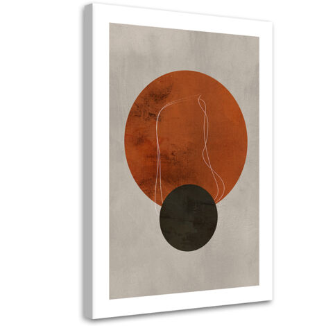 Tableau sur toile Cercles et lignes dans le style boho 40x60 (1/5)