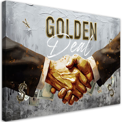 Tableau sur toile Tableau sur toile Pacte d'or 100x70 (1/5)