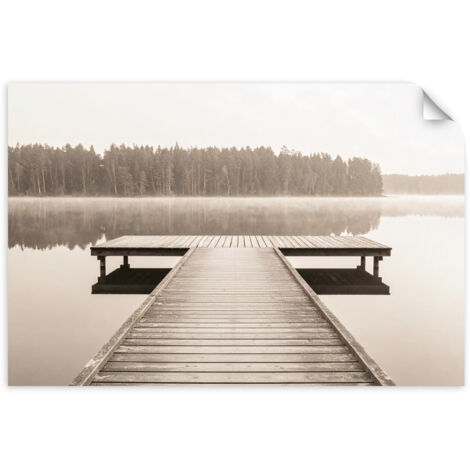 Autocollant Film Jetée lac paysage nature 60x40 (1/3)