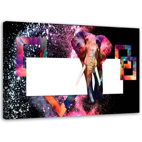 Tableau sur toile Animaux éléphants 60x40 (1/5)