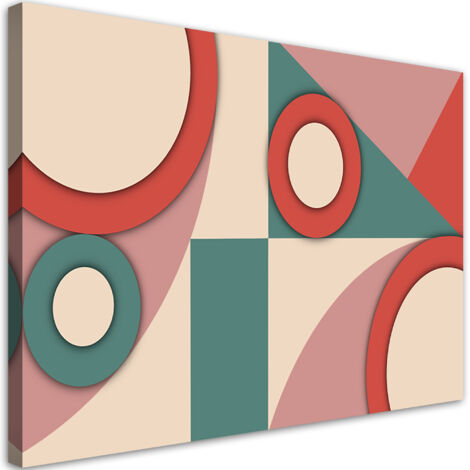 Tableau sur toile Formes géométriques de l'abstraction 100x70 (1/5)