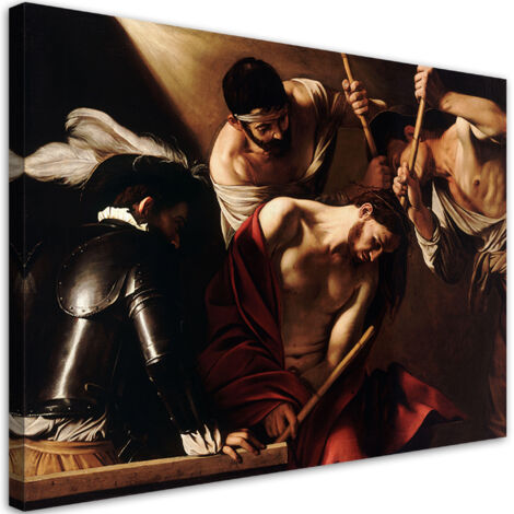 Tableau sur toile Couronnement d'épines - Le Caravage 60x40 (1/5)