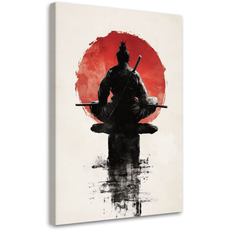Tableau déco Samouraï japonais Guerrier 40x60 (1/5)