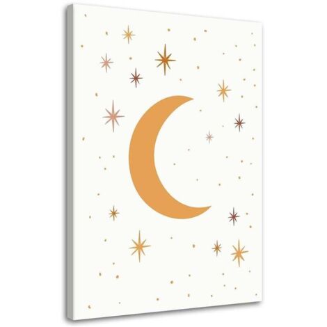 Tableau sur toile Étoiles lune nuit 70x100 (1/5)