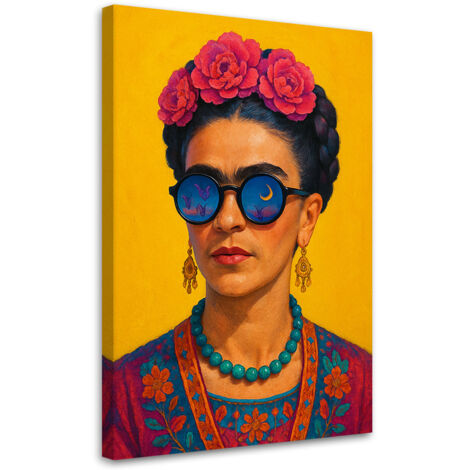 Tableau déco Frida Kahlo Portrait d'une femme Pop art 40x60 (1/4)