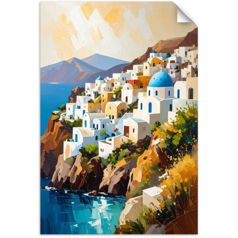 Poster autocollant Santorin Grèce Paysage 100x150 (1/3)