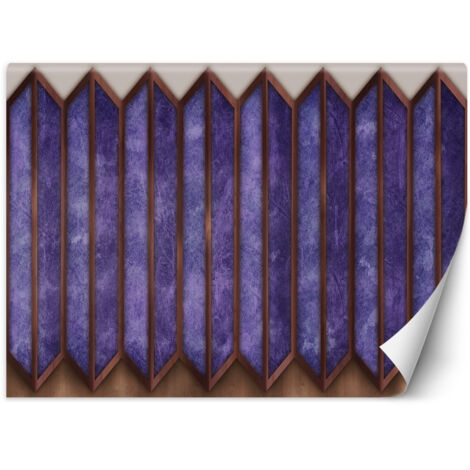 Fototapete Geometrische Abstrakt 3D Lila Violett 350x245 cm (1/5)
