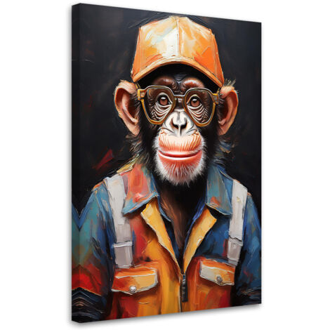 Tableau déco Singe Animaux Abstraction 40x60 (1/5)