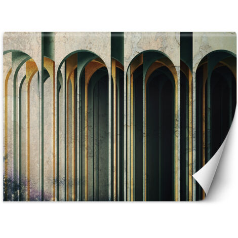 Papier peint Tunnel 3D Vert 300x210 (1/5)