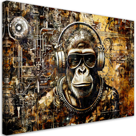 Tableau sur toile Tableau sur toile Singe avec lunettes 60x40
