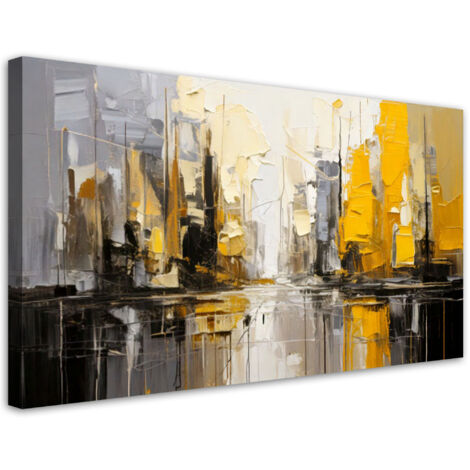 Tableau déco Architecture Ville Abstraction 100x50 (1/5)