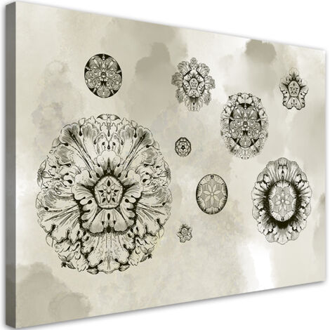 Tableau sur toile Formes géométriques florales 60x40 (1/5)