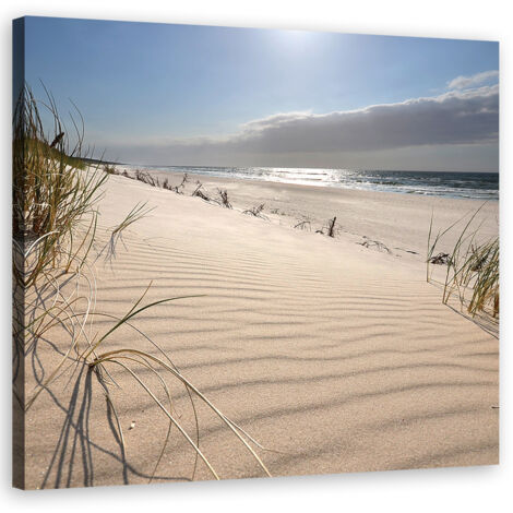Tableau, Dunes sur la plage Zen - 30x30 (1/5)