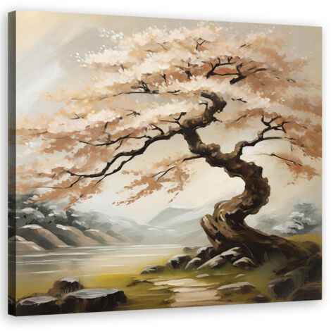 Tableau déco Paysage Nature Japon 60x60 (1/5)