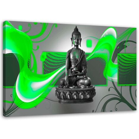 Tableau déco Figure de Bouddha Abstrait 60x40 (1/5)