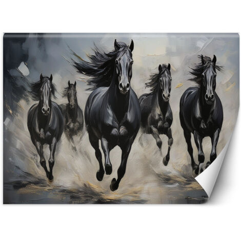 Papier peint Animaux de cheval Noir 450x315 (1/5)