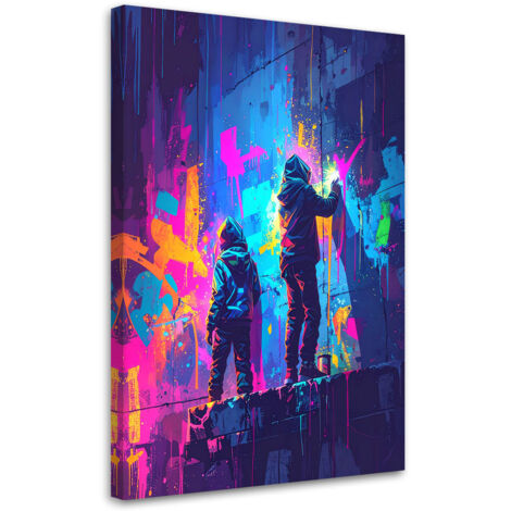 Tableau déco Graffiti Street art Abstrait 60x90