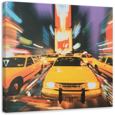 Tableau décoratif Taxi de la ville de New York 40x40 (1/5)