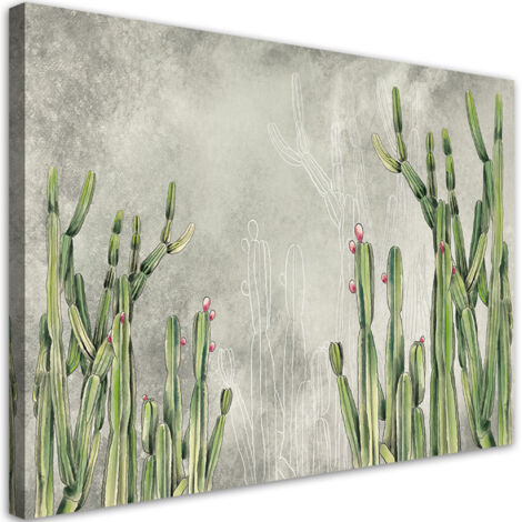 Tableau déco Grand cactus du désert 90x60