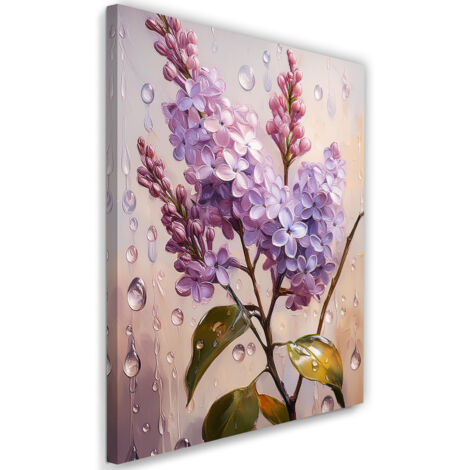 Tableau déco Sans fleurs violettes Nature 40x60 (1/5)