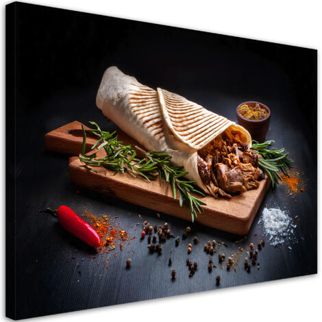 Tableau déco Kebab Kebap Nourriture Cuisine Epices 90x60 (1/5)