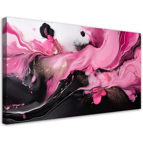 Tableau déco Abstraction rose Loft 100x50 (1/5)