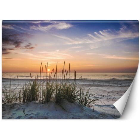 Papier peint photo, Coucher de soleil sur la plage - 150x105 (1/5)