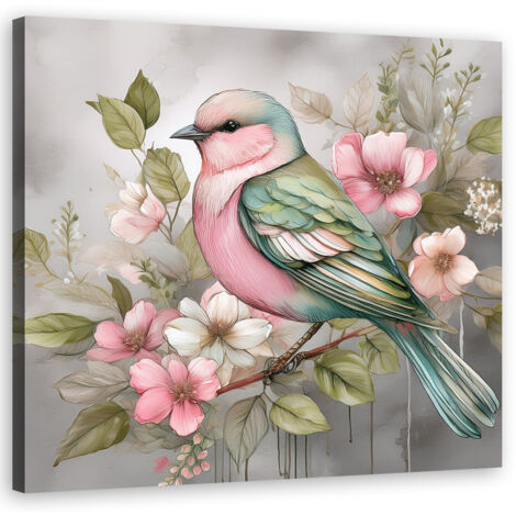 Tableau déco Animaux Vintage Oiseau 30x30 (1/5)