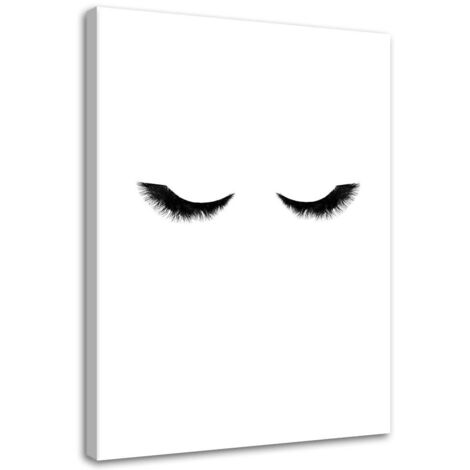Cadre déco Cils Femme Noir 40x60 (1/5)