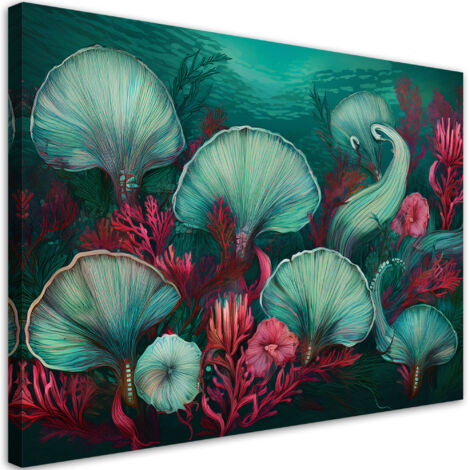 Tableau déco Coraux Mer Océan Plantes 60x40 (1/5)