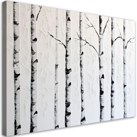 Tableau déco Forêt de bouleaux 60x40 (1/5)
